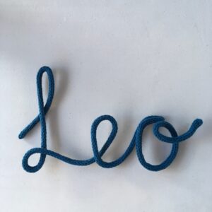 Personalised Knitted Wire Art Name
