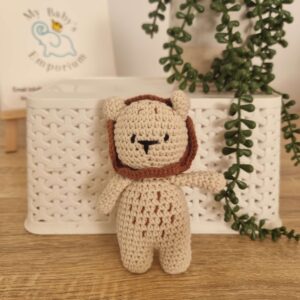 Crocheted Animal Friend - Lion (beige)