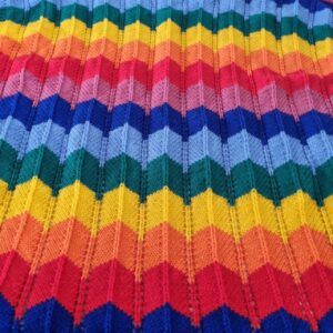 Knitted Treasure - Rainbow Blanket