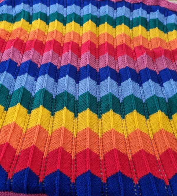 Knitted Treasure - Rainbow Blanket