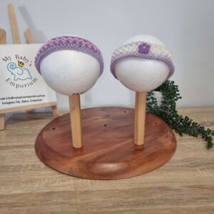 Baby Knitted Headband - Prem, Purple mix
