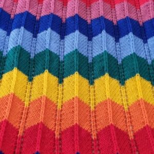 Knitted Treasure - Rainbow Blanket