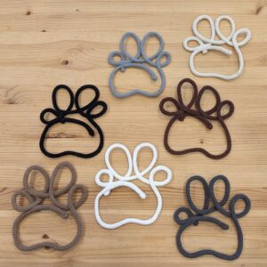 Knitted Wire Paw Prints
