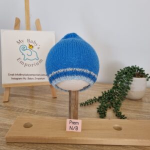 Baby Beanies Prem to Newborn - Blue tone