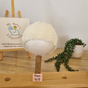 Baby Beanies Prem to Newborn - cream