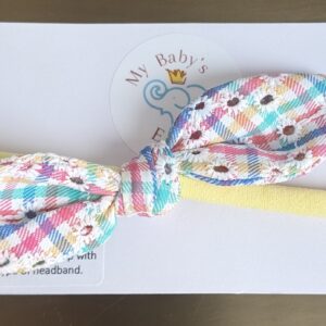 Easter Gingham Hair Accessories - Mini-Bow Headband