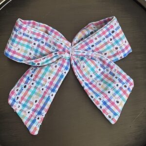 Easter Gingham Hair Accessories - Sailor Bow