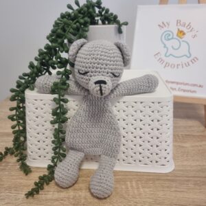 Crochet Cuddle Teddy - Stormy Grey