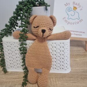 Crochet Cuddle Teddy - Honey Brown