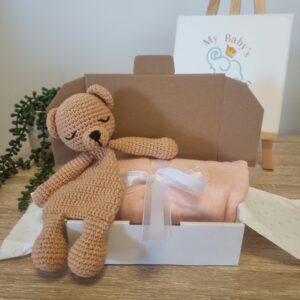 Snuggle Bear & Swaddle Gift Set - Assorted Colours