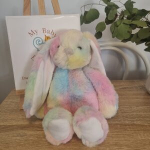 Personalised Bunny – Custom Name Keepsake (Free Shipping) - Rainbow
