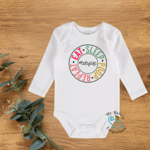 Baby Long Sleeve Onesie - Eat, Sleep, Poop, Repeat