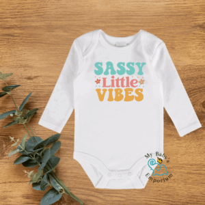 Baby Long Sleeve Onesie - Sassy Little Vibes