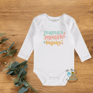 Baby Long Sleeve Onesie - Mama's Snuggle Bunny