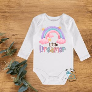 Baby Long Sleeve Onesie - Little Dreamer