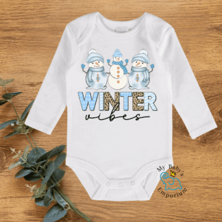 Baby Long Sleeve Onesie - Winter Vibes