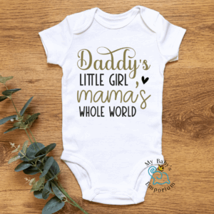 Baby Short Sleeve Onesie - Daddy's Little Girl And...