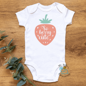 Baby Short Sleeve Onesie - So Berry Cute