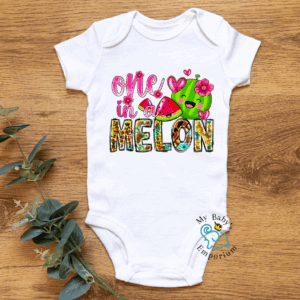 Baby Short Sleeve Onesie - One In A Melon