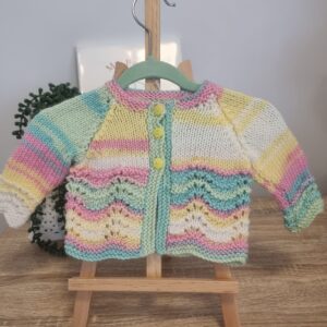 Anna Handknitted Baby Cardigan - Newborn to 3 Months