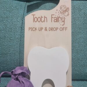 Tooth Fairy’s Special Delivery Door Hanger - Purple