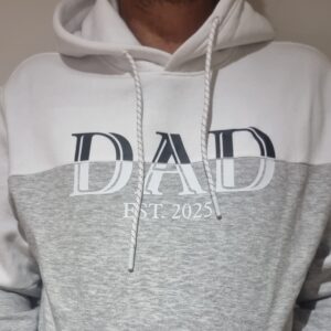 Personalised Fathers Day "Dad Est 202X" Hoodie