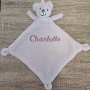 SnuggleBear Personalised Comforter - Pink