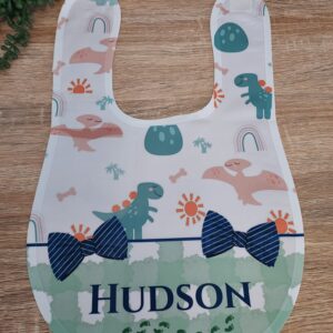 Personalised Extra-Large Baby Bibs – Made to Order - Single Bib 🍼✨